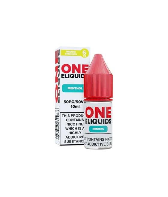 6mg One E-Liquids Flavoured Nicotine E-Liquid 10ml (50VG/50PG)