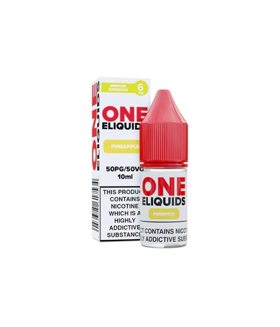 6mg One E-Liquids Flavoured Nicotine E-Liquid 10ml (50VG/50PG)