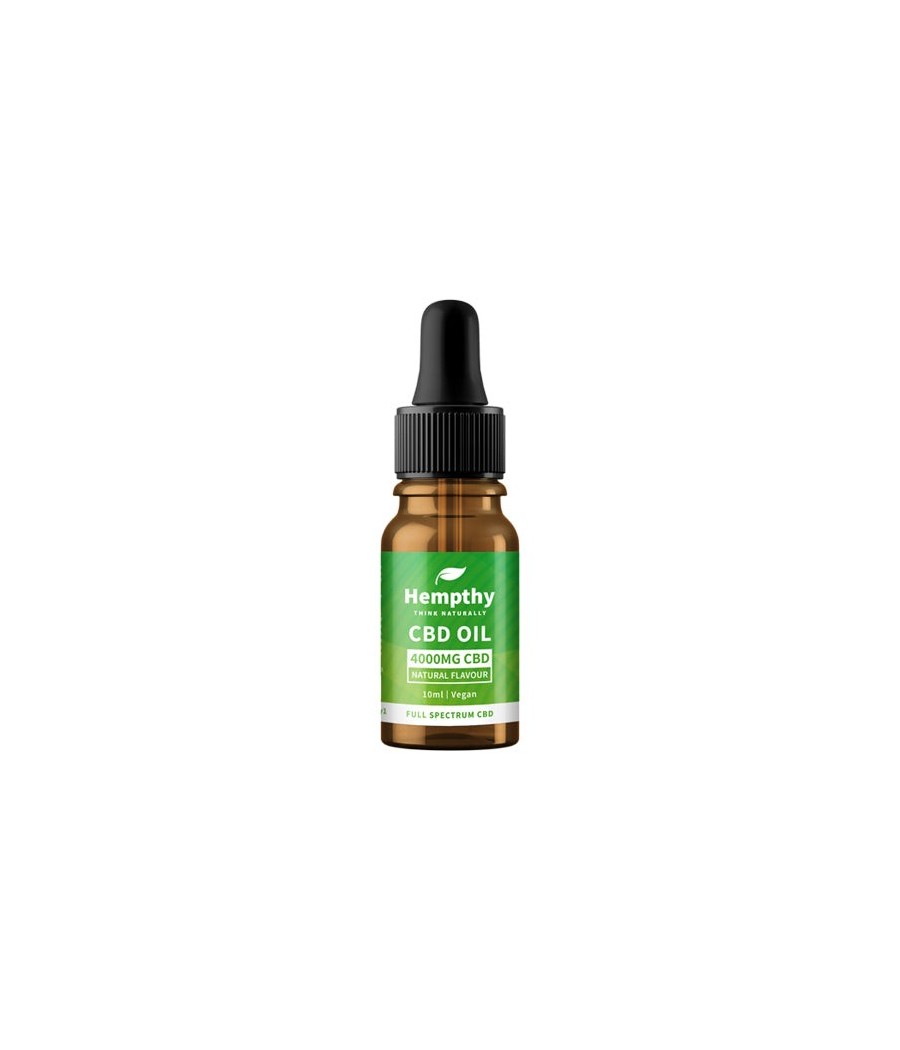 Buy 4000mg CBD Oil Full Spectrum Natural - 10ml | Hempthy