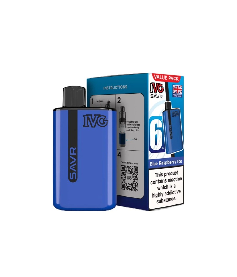 20mg I VG SAVR Prefilled Pod Vape Kit 3000 Puffs