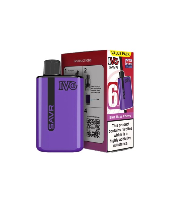 20mg I VG SAVR Prefilled Pod Vape Kit 3000 Puffs