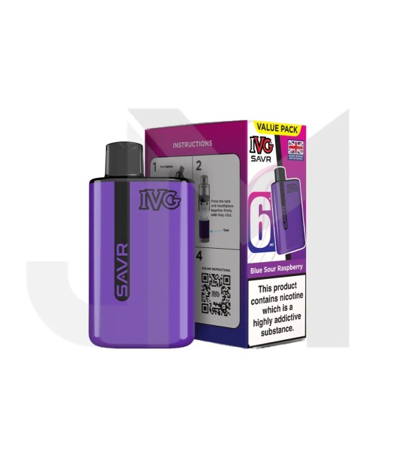 20mg I VG SAVR Prefilled Pod Vape Kit 3000 Puffs