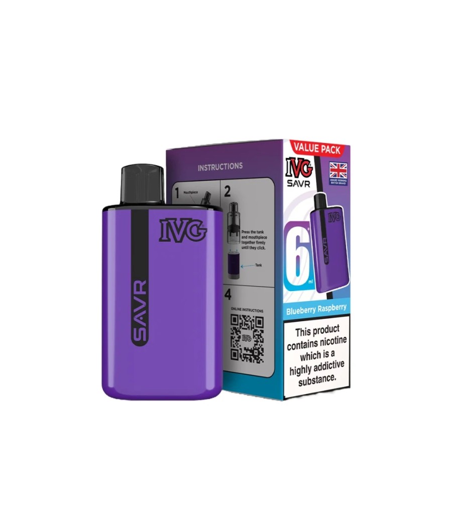 20mg I VG SAVR Prefilled Pod Vape Kit 3000 Puffs