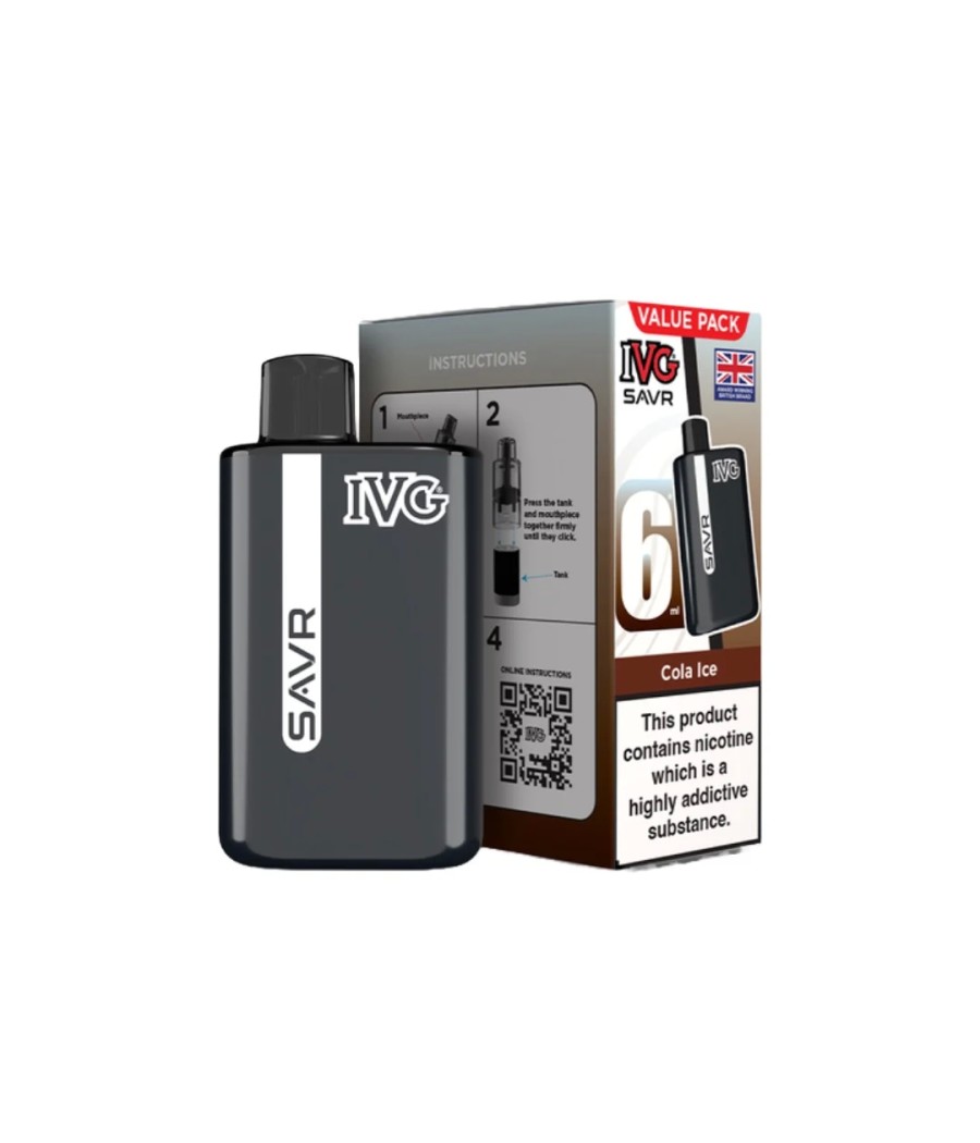 20mg I VG SAVR Prefilled Pod Vape Kit 3000 Puffs