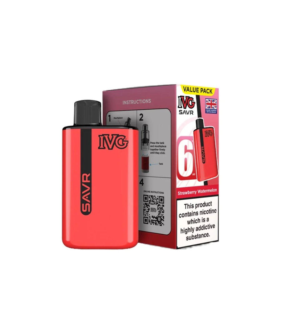 20mg I VG SAVR Prefilled Pod Vape Kit 3000 Puffs