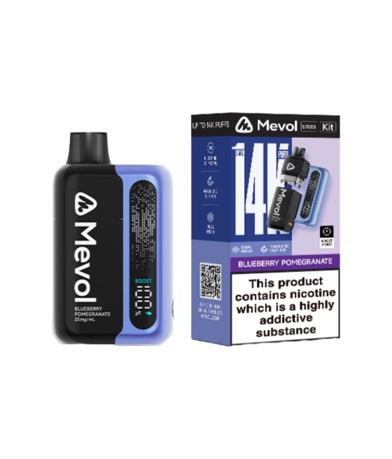 20mg Mevol S7000 Prefilled Pod Vape Kit 14k puffs