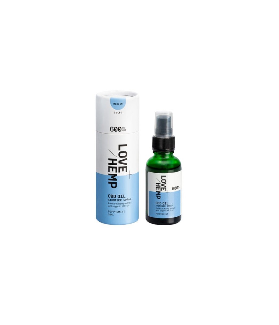 Buy 600mg Peppermint 2% CBD Oil Spray - 30ml | Love Hemp