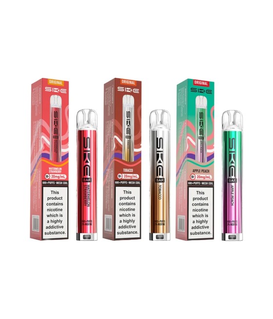 20mg SKE Bar 600 Rechargeable Prefilled Pod Vape Kit