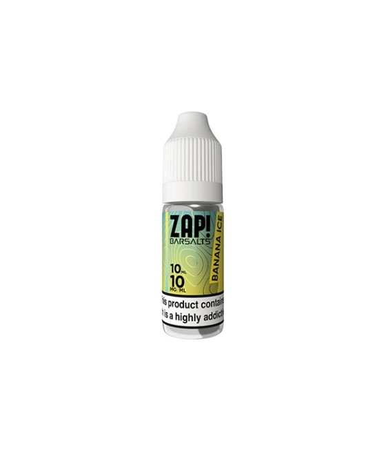 10mg ZAP! Bar Salts Nic Salt 10ml (50VG/50PG)