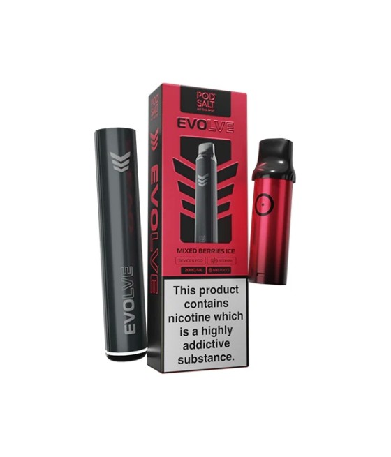 20mg Pod Salt Evolve Pen Starter Kit  600 Puff