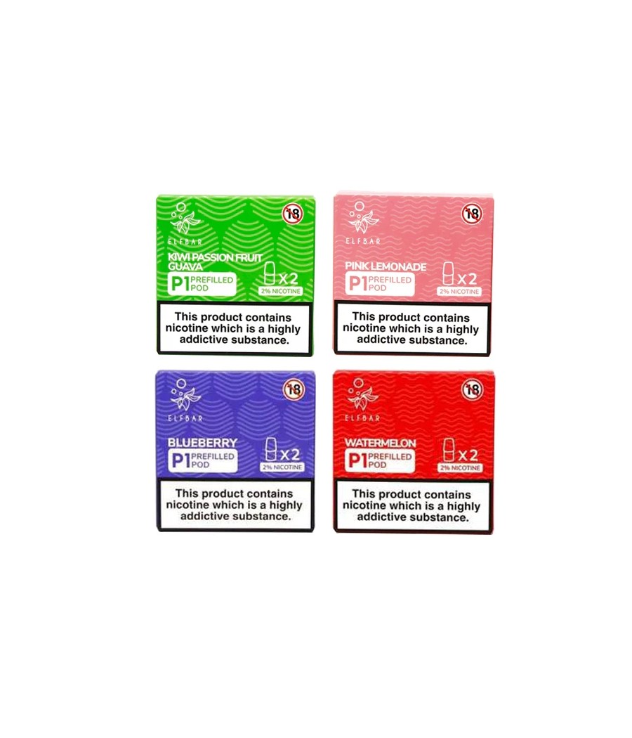 Elf Bar P1 Replacement 2ml Pods for ELF Mate 500