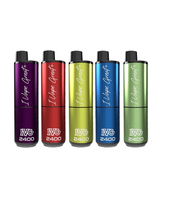20mg IVG 2400 4 in 1 Pod Rechargeable Vape Kit 2400 Puffs