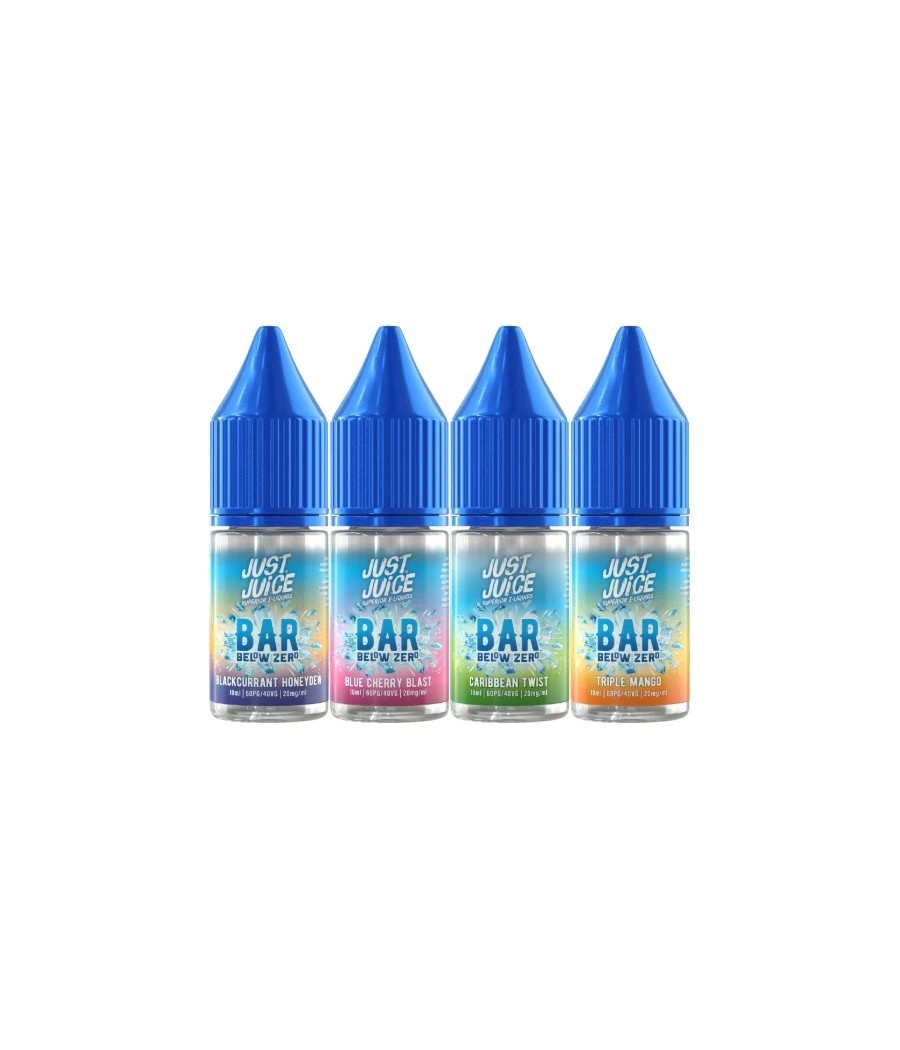 20mg Just Juice Bar Below Zero 10ml Nic Salt (40VG/60PG)