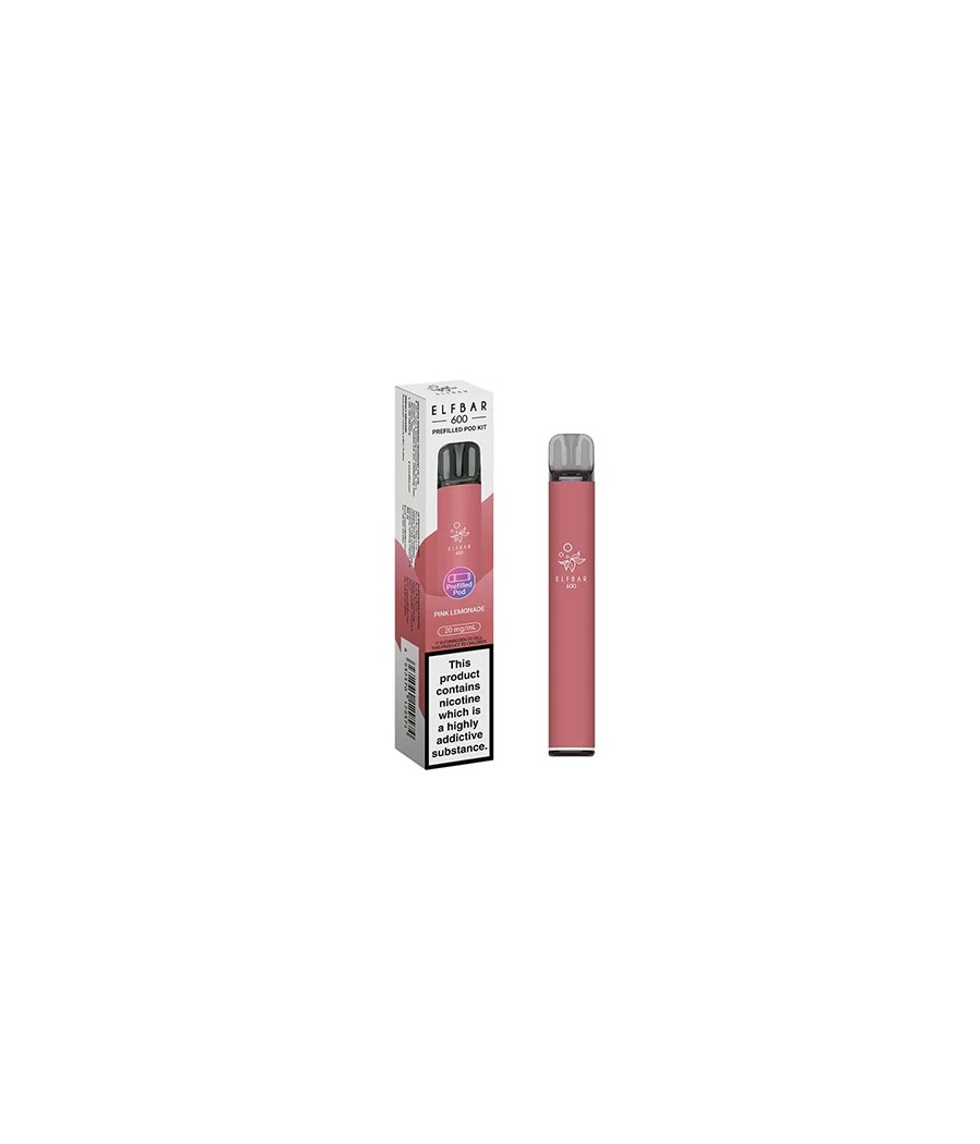 20mg Elf Bar 600 Prefilled Pod Vape Kit 600 Puffs