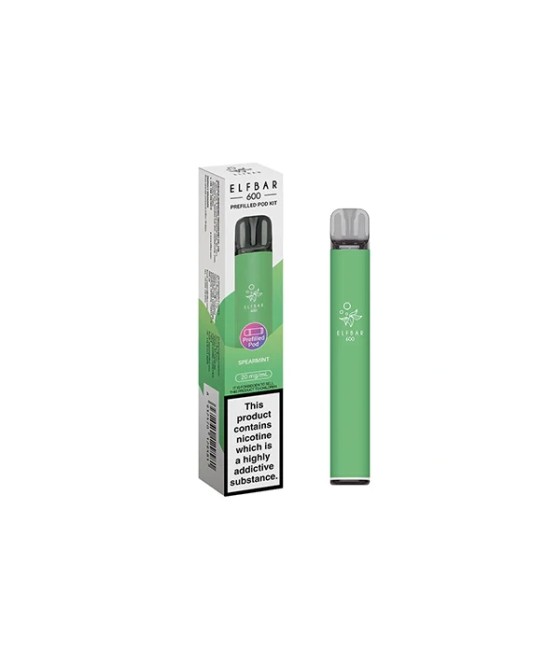 20mg Elf Bar 600 Prefilled Pod Vape Kit 600 Puffs