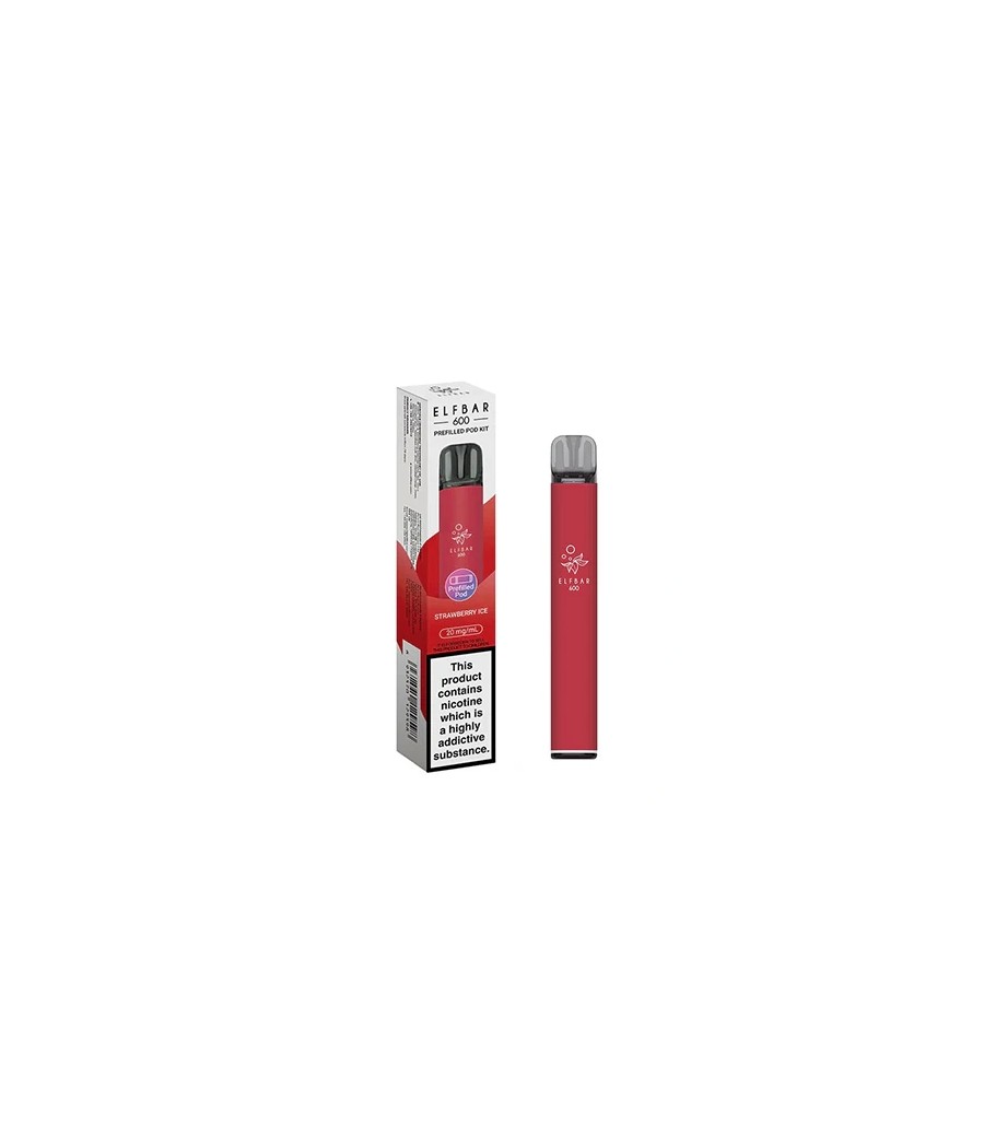 20mg Elf Bar 600 Prefilled Pod Vape Kit 600 Puffs