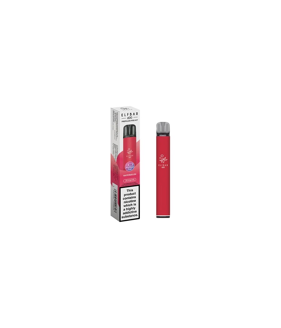 20mg Elf Bar 600 Prefilled Pod Vape Kit 600 Puffs