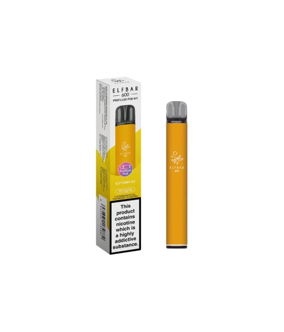 20mg Elf Bar 600 Prefilled Pod Vape Kit 600 Puffs