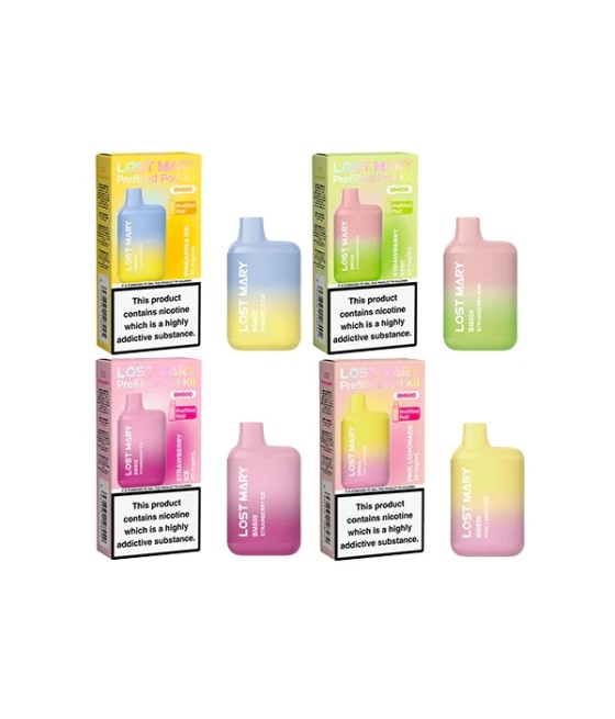 20mg Lost Mary BM600 Prefilled Pod Vape Kit 600 Puffs