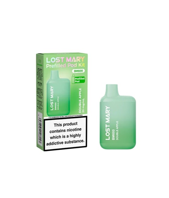 20mg Lost Mary BM600 Prefilled Pod Vape Kit 600 Puffs