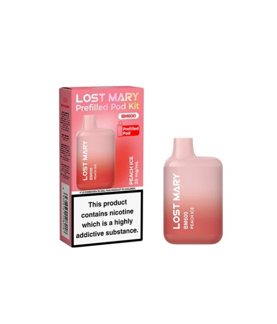 20mg Lost Mary BM600 Prefilled Pod Vape Kit 600 Puffs