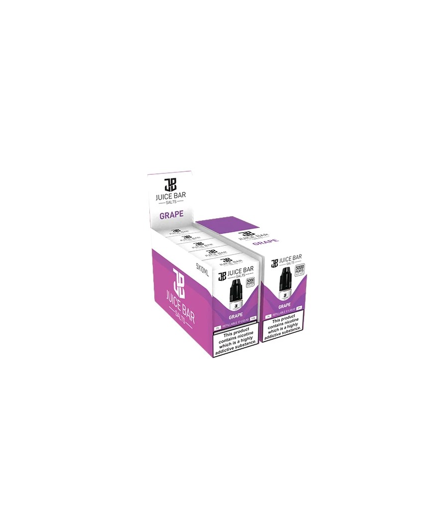 20mg Juice Bar Salts 10ml Nic Salts - Pack Of 5 (50VG/50PG)