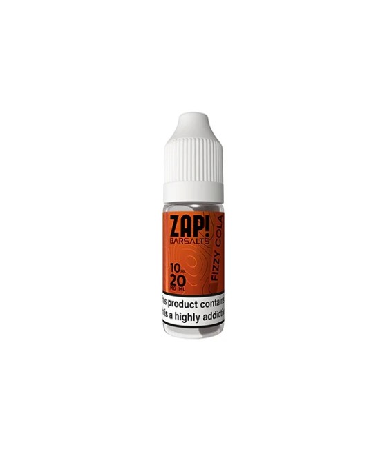 20mg ZAP! Bar Salts Nic Salt 10ml (50VG/50PG)