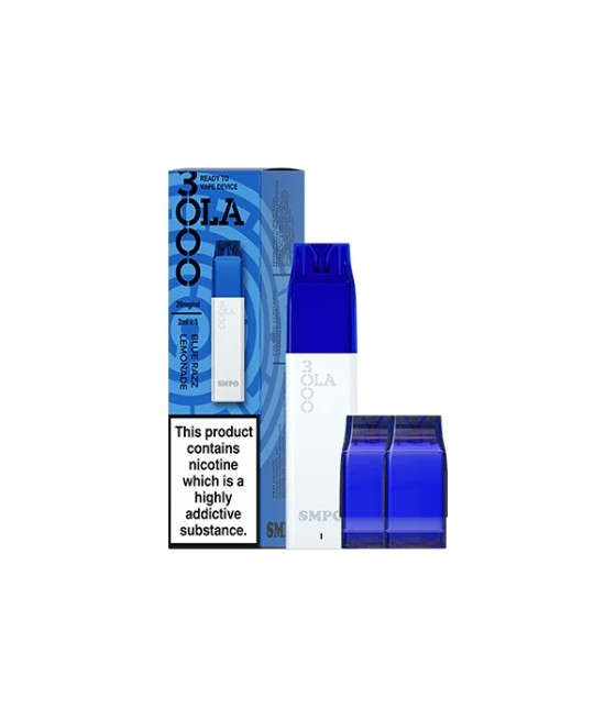 20mg SMPO Ola 3000 Prefilled Pod Vape Kit - 2ml (Pack of 3)