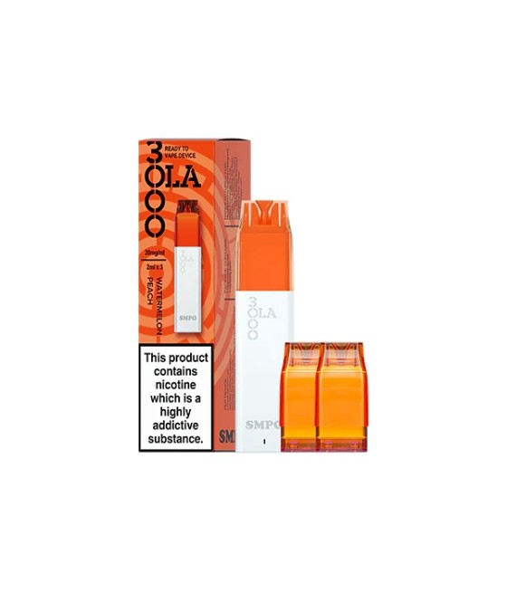 20mg SMPO Ola 3000 Prefilled Pod Vape Kit - 2ml (Pack of 3)