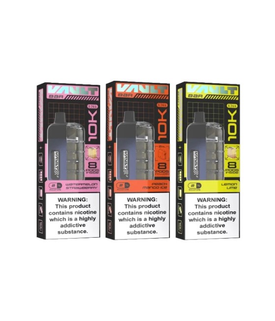 20mg Vault Bar 10K Prefilled Pod Vape Kit