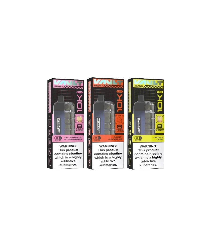 20mg Vault Bar 10K Prefilled Pod Vape Kit
