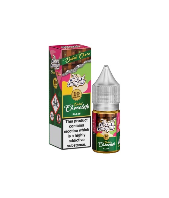 10mg The Custard Company Dubai Chocolate Nic Salt 10ml (50VG/50PG)