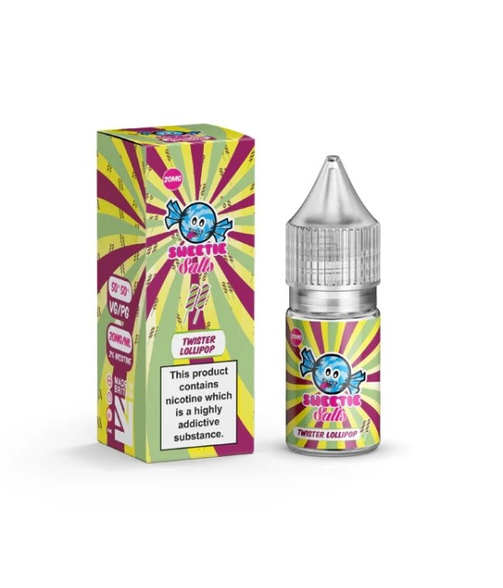 18mg Twister Lollipop By Liqua Vape 10ml Flavoured Nic Salts