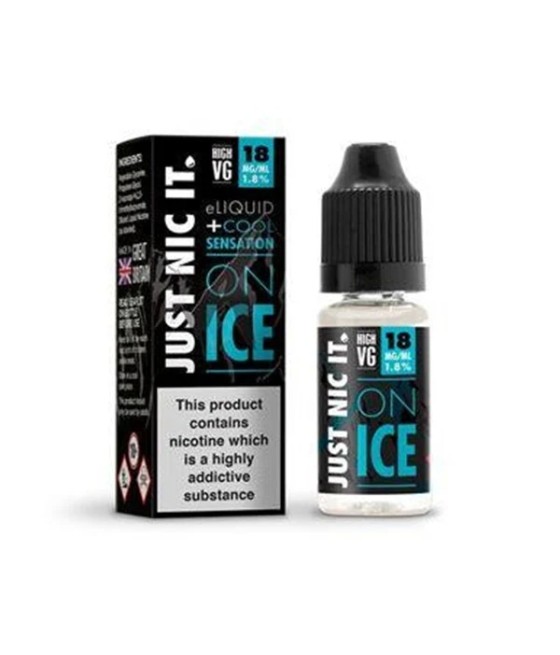 18mg Just Nic It On Ice Nic Shot 10ml (80VG/20PG)