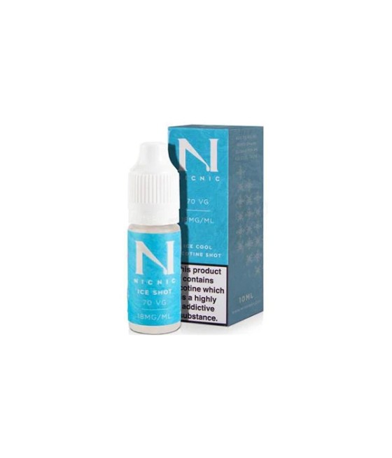 18mg Ice Cool Nic Shot 10ml by Nic Nic (70VG/30PG)