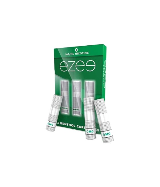 0mg Ezee E-cigarette Cartridges Menthol 1050 Puffs