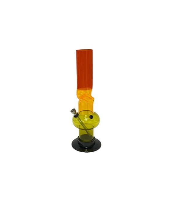 14" Mixed Three Tone Colour Acrylic Bong - FA-01C (GS0245)