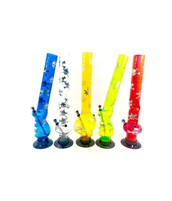 18" Mixed Design Acrylic Bong - FAP-A