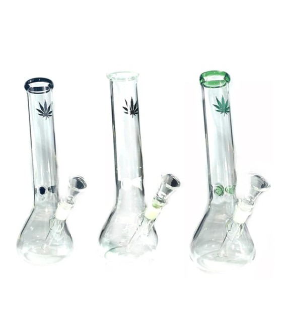 8 x 12" Handicrafted Glass Bong - GWP-12(GS0914)