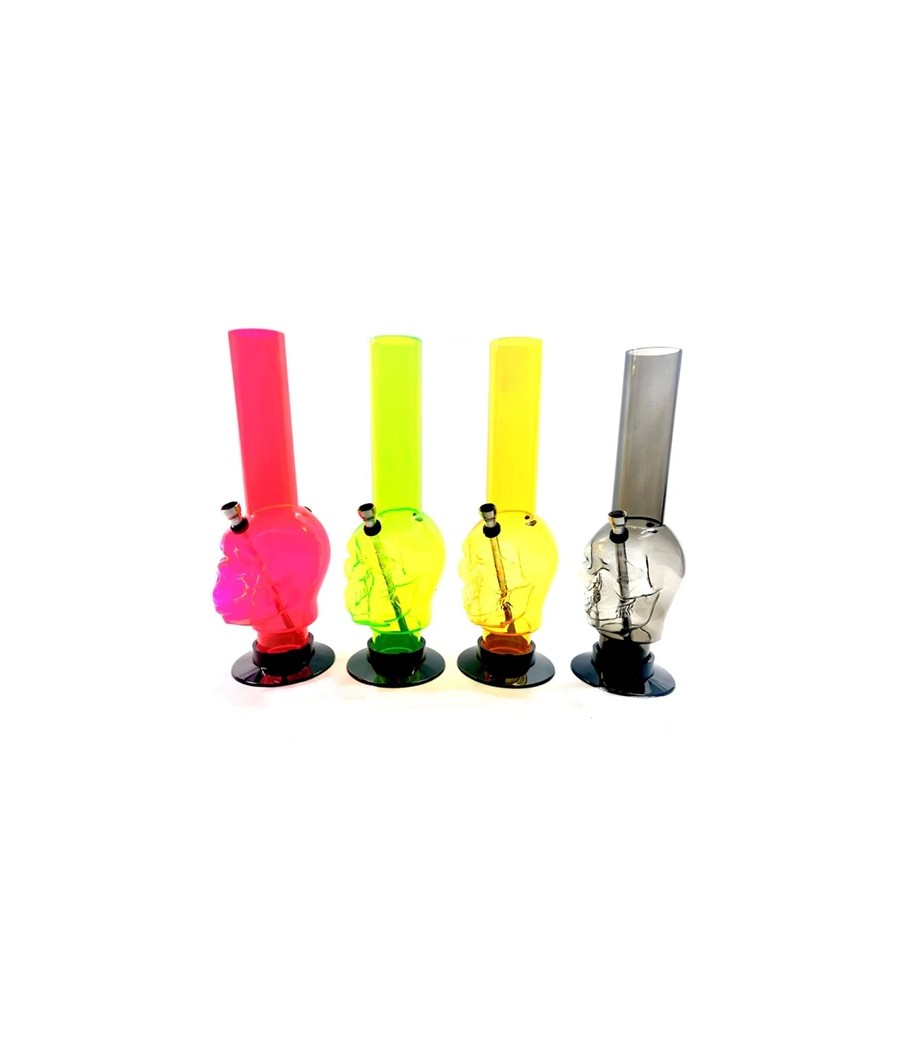 6 x 14" Skull Design Acrylic Bong -  FA15