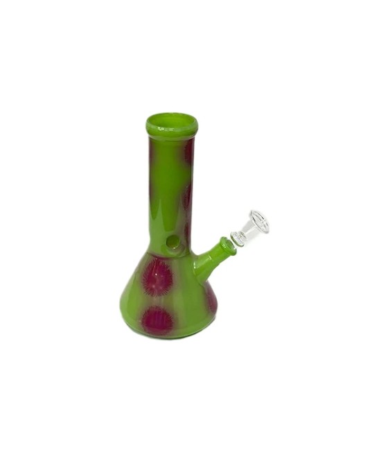 4 x 12" Circle Splat Designed Glass Bong - GWP1 - GS1446