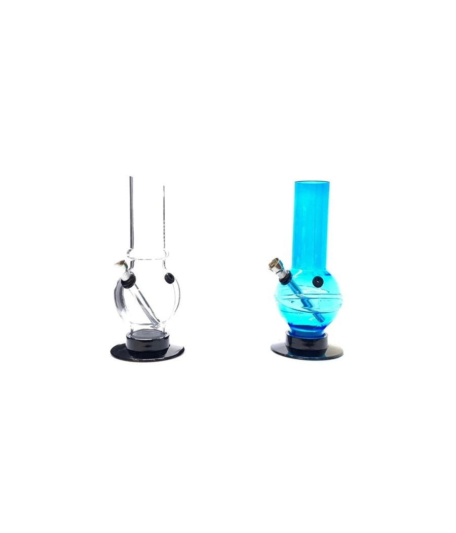 8" Mixed Colour Plain  Acrylic Bong - FB 0239