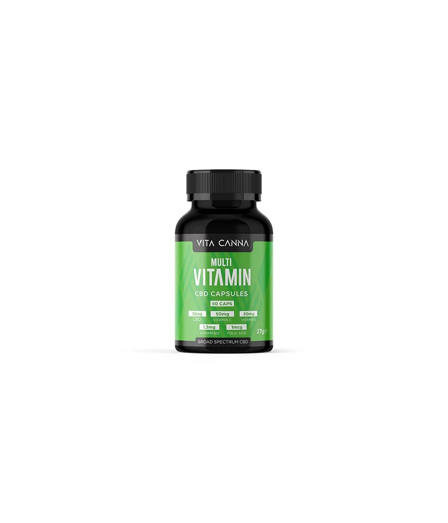 Vita Canna 500mg Broad Spectrum Functional CBD Vegan Capsules - 50 Caps