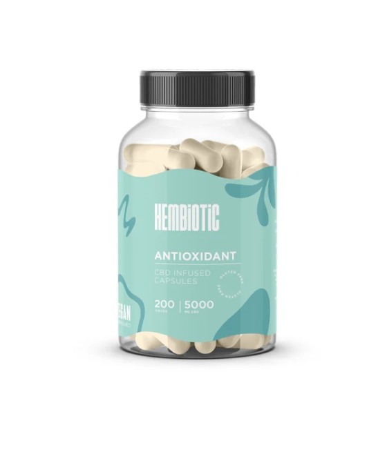 Hembiotic 5000mg Bulk Functional CBD Capsules - 200 Caps