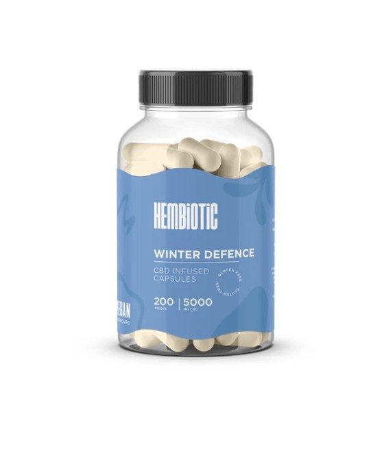 Hembiotic 5000mg Bulk Functional CBD Capsules - 200 Caps