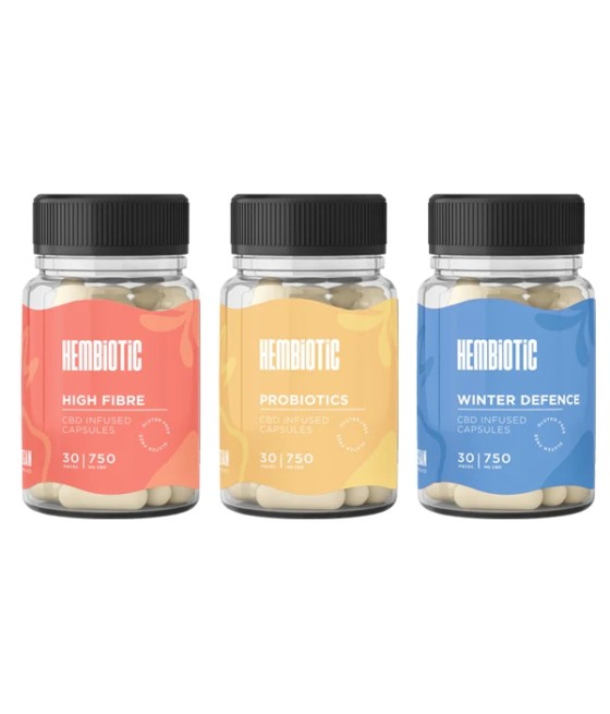 Hembiotic 750mg Functional CBD Capsules - 30 Caps