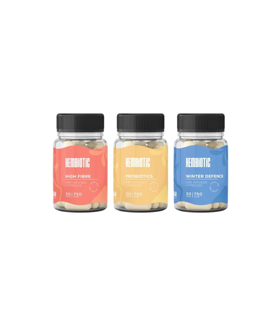 Hembiotic 750mg Functional CBD Capsules - 30 Caps