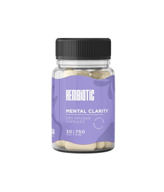 Hembiotic 750mg Functional CBD Capsules - 30 Caps