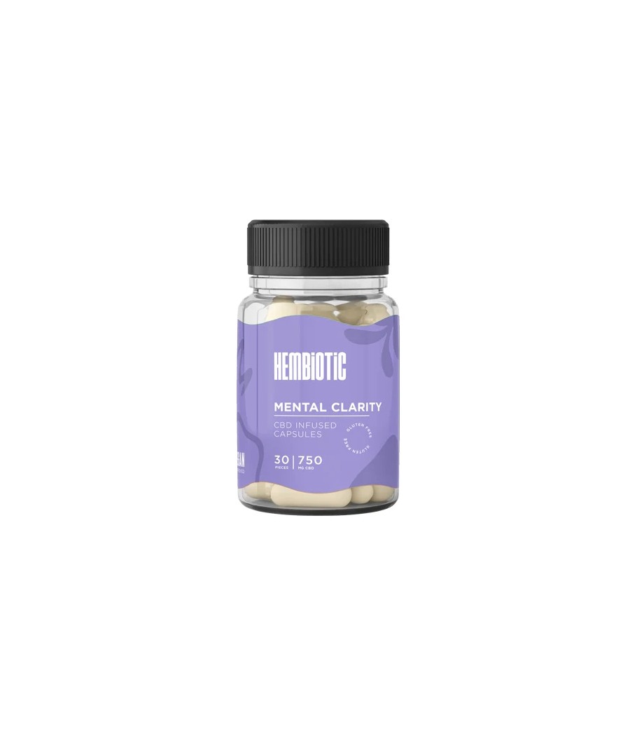 Hembiotic 750mg Functional CBD Capsules - 30 Caps