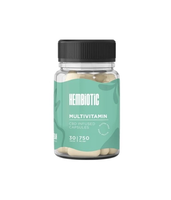 Hembiotic 750mg Functional CBD Capsules - 30 Caps